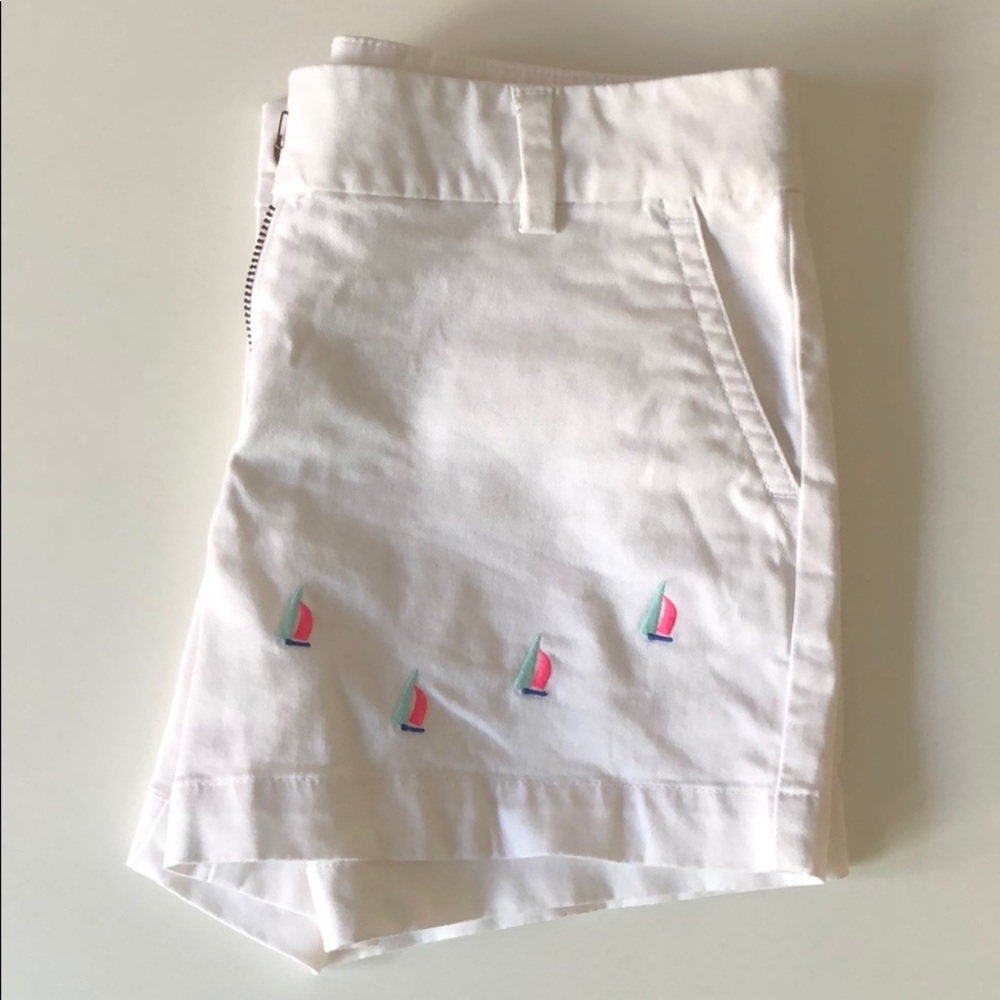 Girls Vineyard Vines Chino w Sailboat Embroidery
